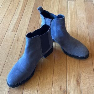 TALBOTS KENDALL GREY ANKLE BOOTS SIZE 8 NWT